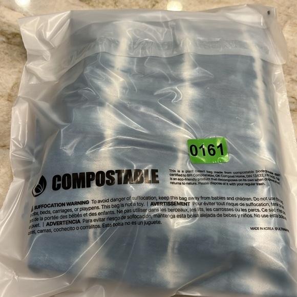 Ruff Hewn Tie Dye Button Down Shirt Blue &‎ White (Fits Like Small) - Picture 12 of 12